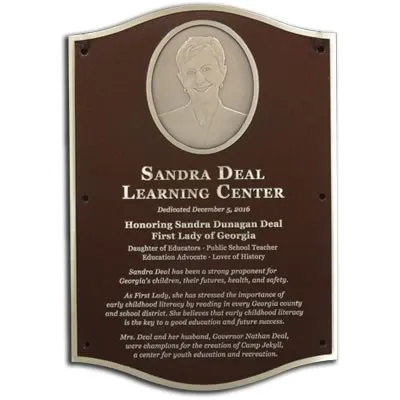 Photo collage hall of fame plaque
