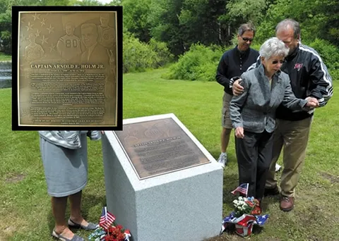Soldier memorial plaque