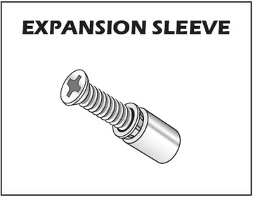 Expansion sleeve anchor for concrete plaque mounting