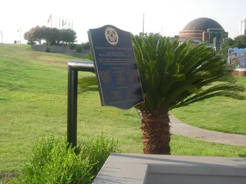 Coast Guard station dedication plaque