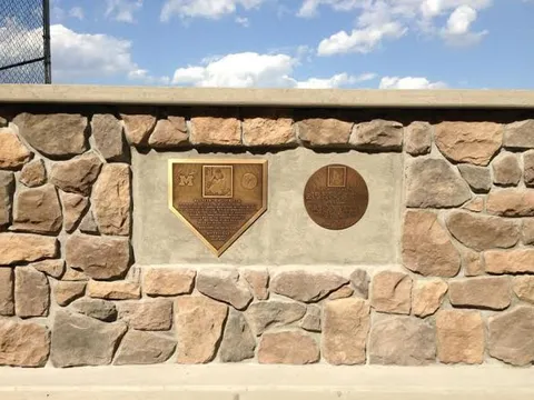 Ball park dedication plaques