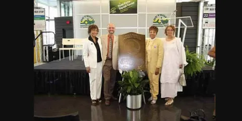 Library dedication plaque